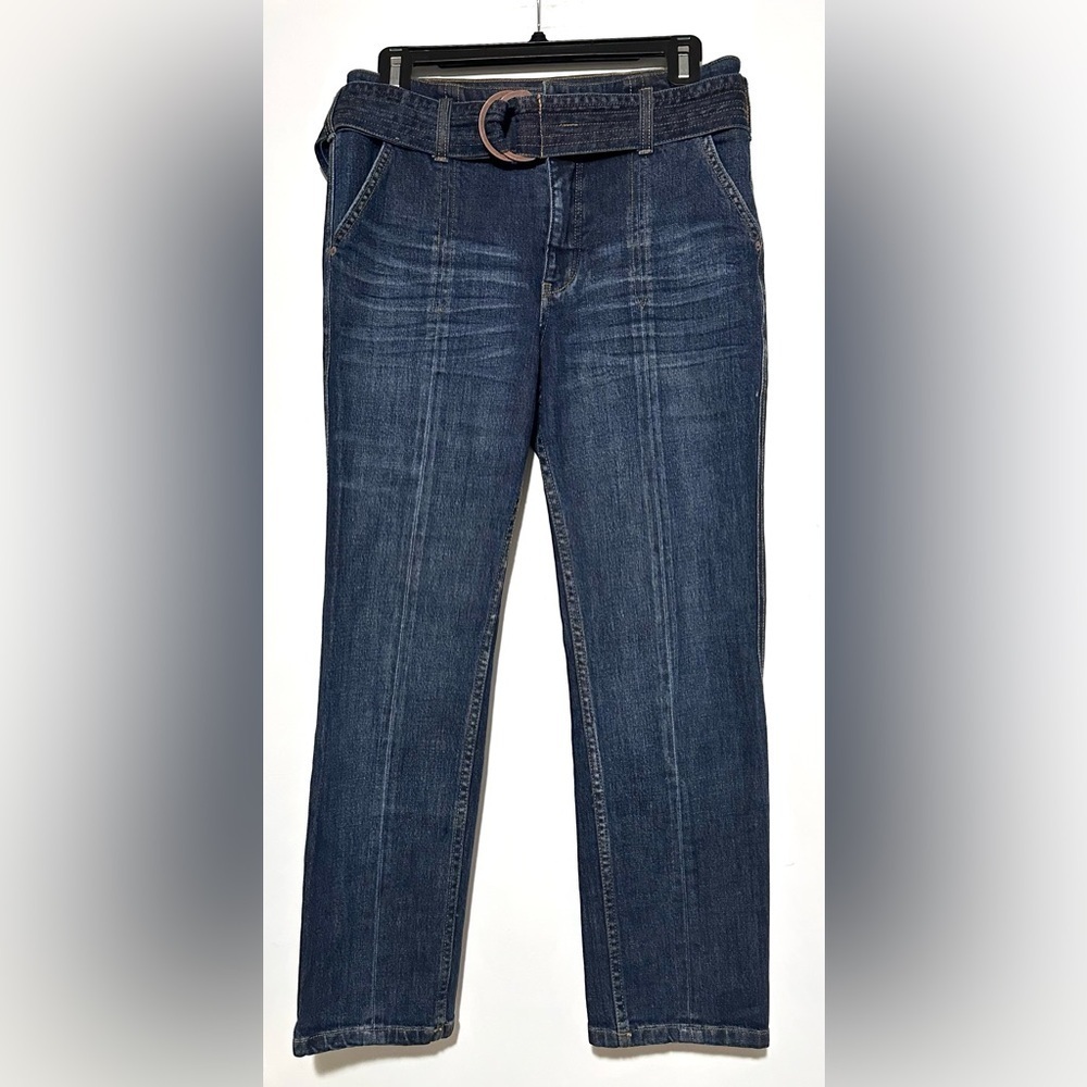 Pilcro Belted Ultra High-Rise Slim Straight Jeans 27 View 4